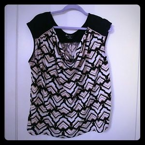 Sleeveless Blouse (cowl neck)